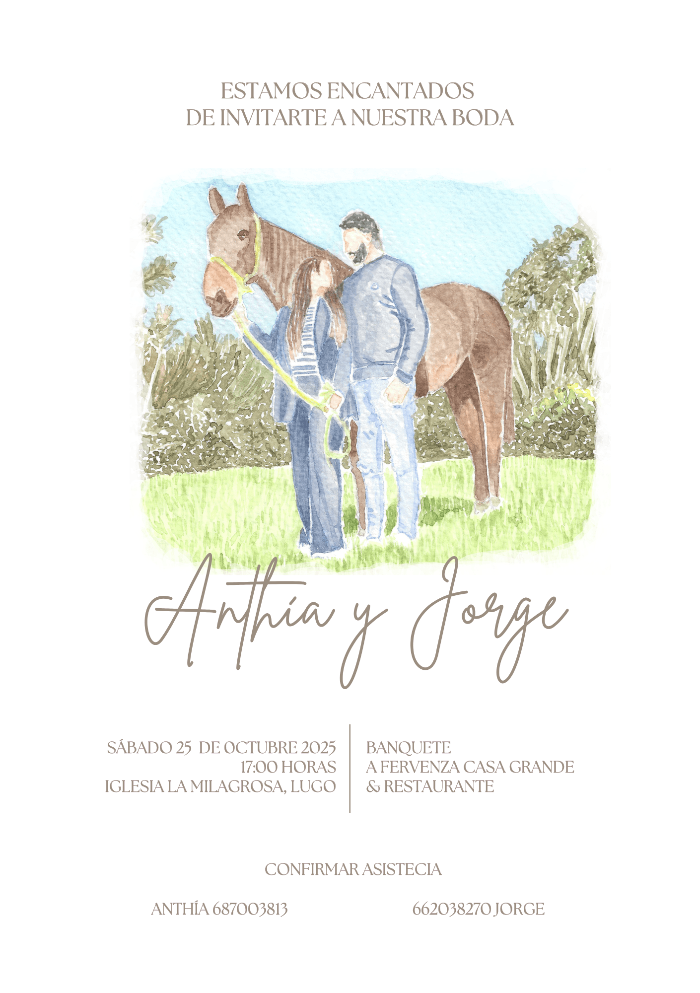 Invitación con Ilustración - imagen 3